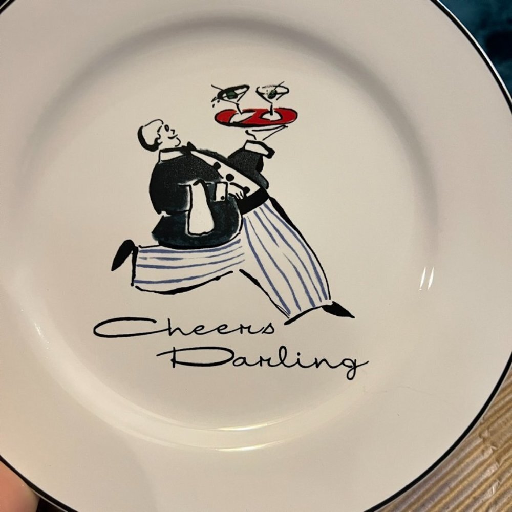 Cheers Darling Rosanna Set of 4 Salad Plates New in Box - Picture 2 of 5